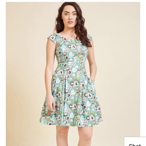 Retrolicious Modcloth Sweets Fit & Flare Dress